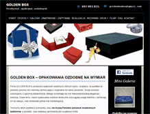 Tablet Screenshot of goldenbox.com.pl