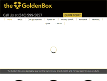 Tablet Screenshot of goldenbox.com